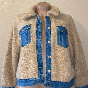 Forever 21 Denim & Sherpa Jacket